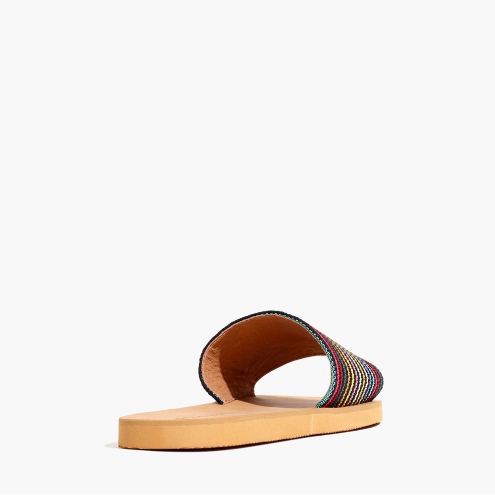 Madewell The Maddie Slide Sandal in Rainbow Stripe - Picture 6 of 6